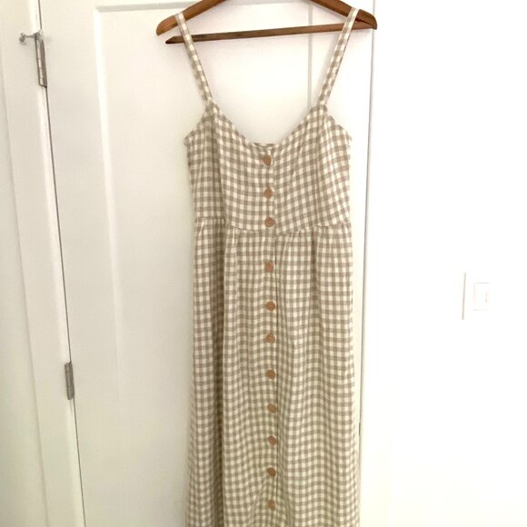 Rachel Pally EUC Clare Linen Tank Dress in Gingham - Picture 2 of 8